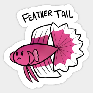 feather tail betta Sticker